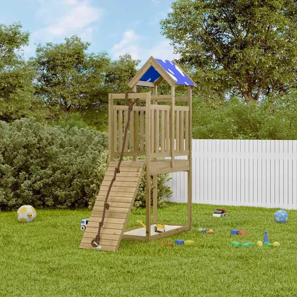 Aire de jeux d'extérieur bois de pin imprégné