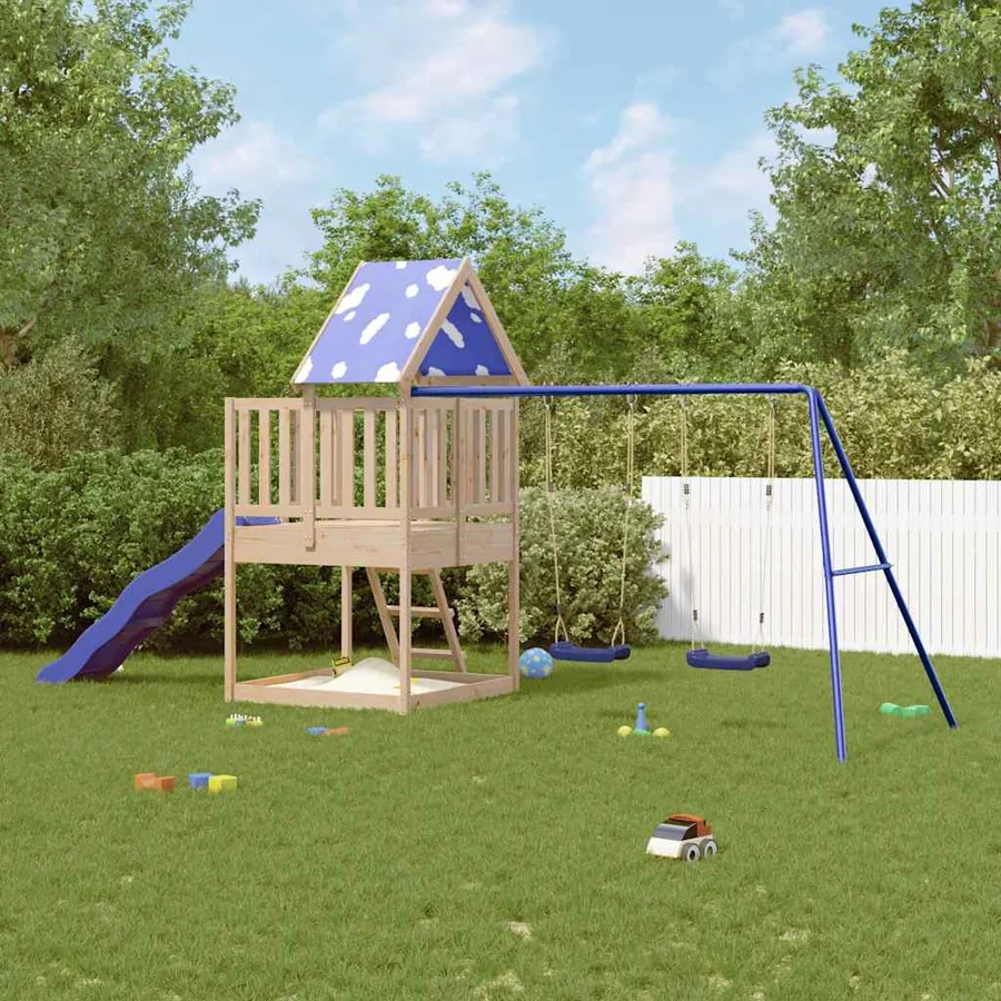 Aire de jeux d'extérieur bois de pin massif