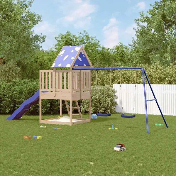 Aire de jeux d'extérieur bois de pin massif