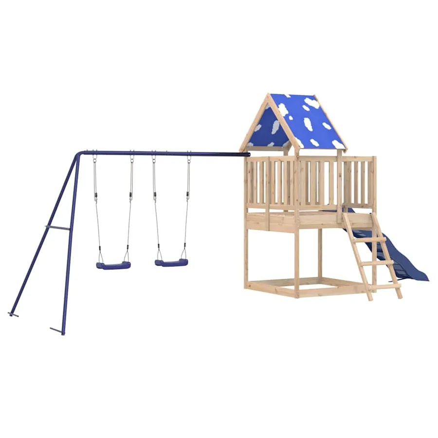 Aire de jeux d'extérieur bois de pin massif - 2