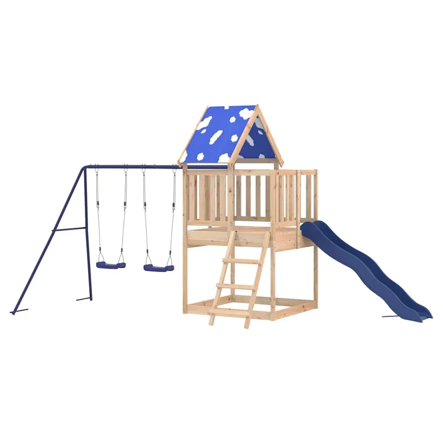 Aire de jeux d'extérieur bois de pin massif - 3