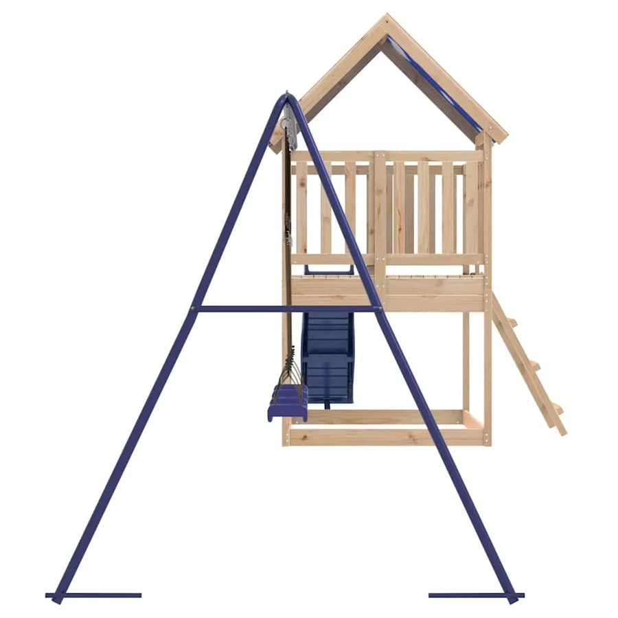 Aire de jeux d'extérieur bois de pin massif - 5