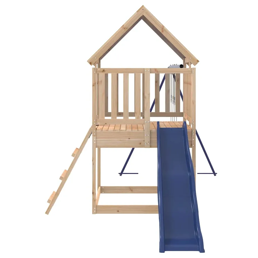 Aire de jeux d'extérieur bois de pin massif - 6