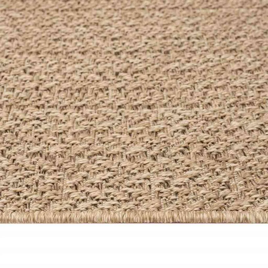 Tapis ZIZUR 240x240 cm aspect de jute intérieur et extérieur - 7