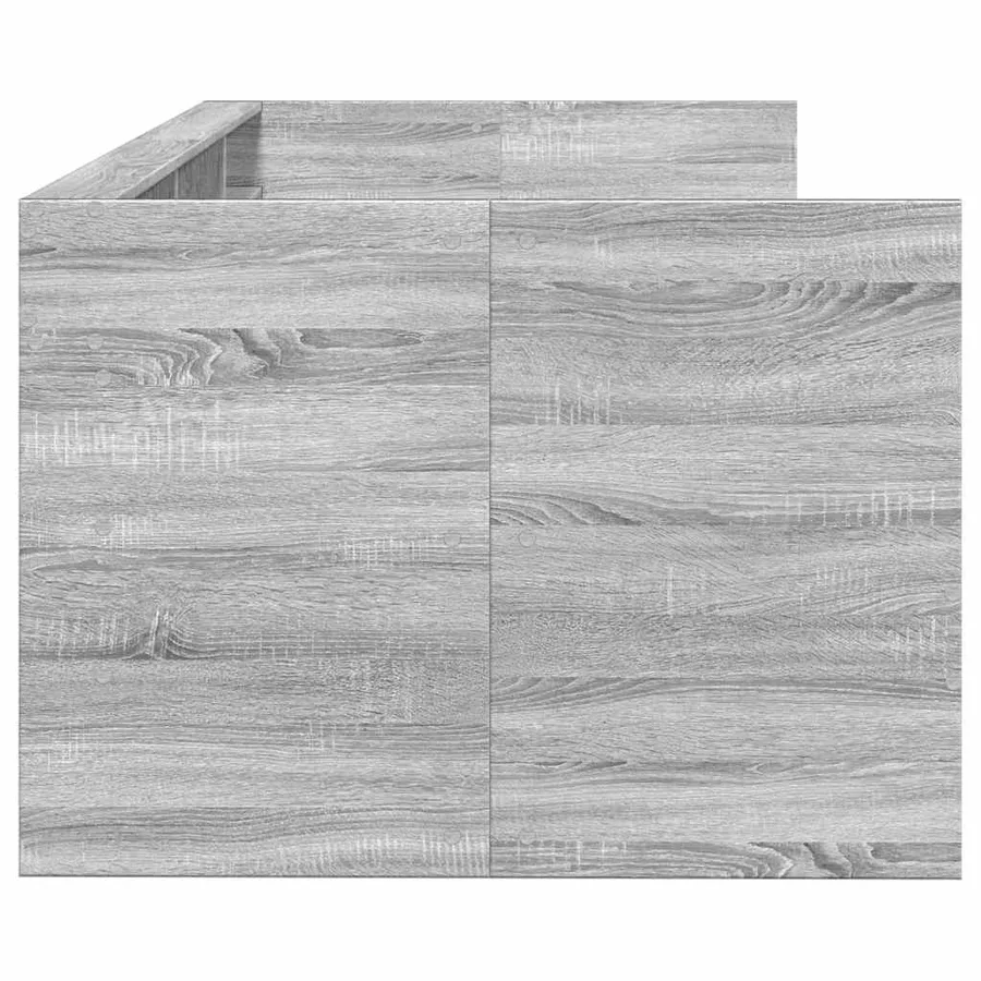 Lit de jour avec tiroirs sans matelas sonoma gris 90x200 cm - 5