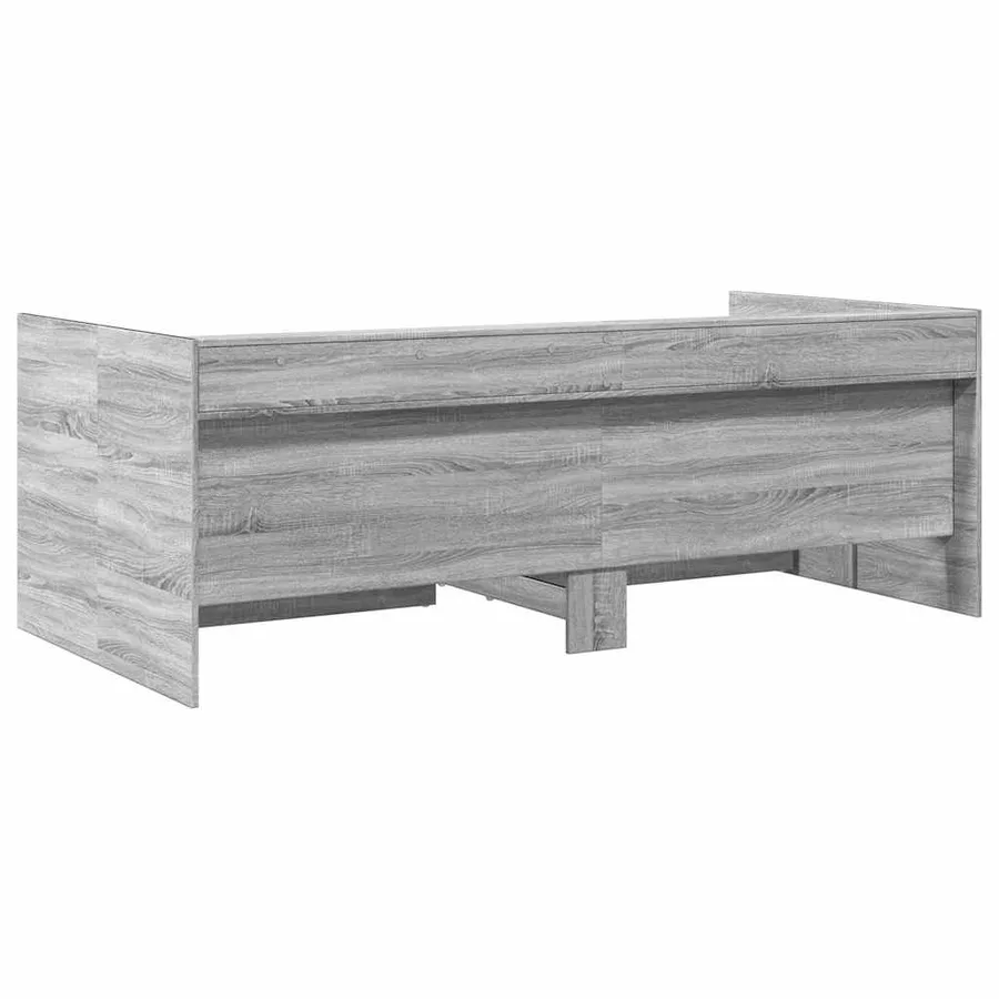 Lit de jour avec tiroirs sans matelas sonoma gris 90x200 cm - 6