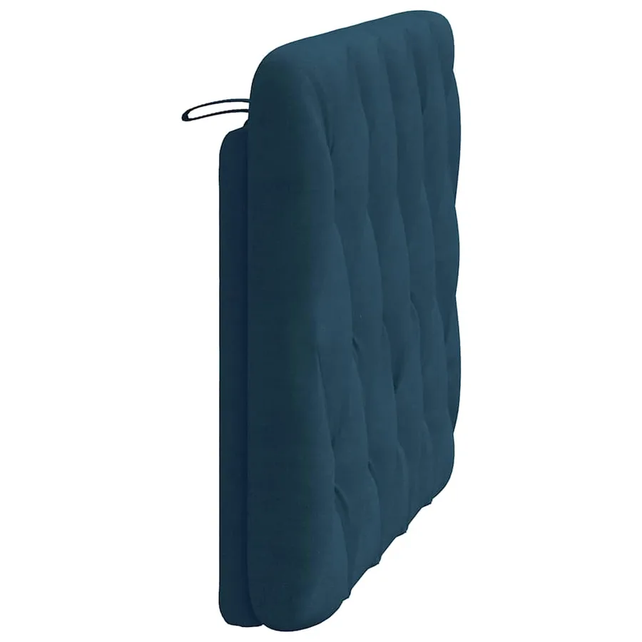Coussin de tête de lit bleu 100 cm velours - 6