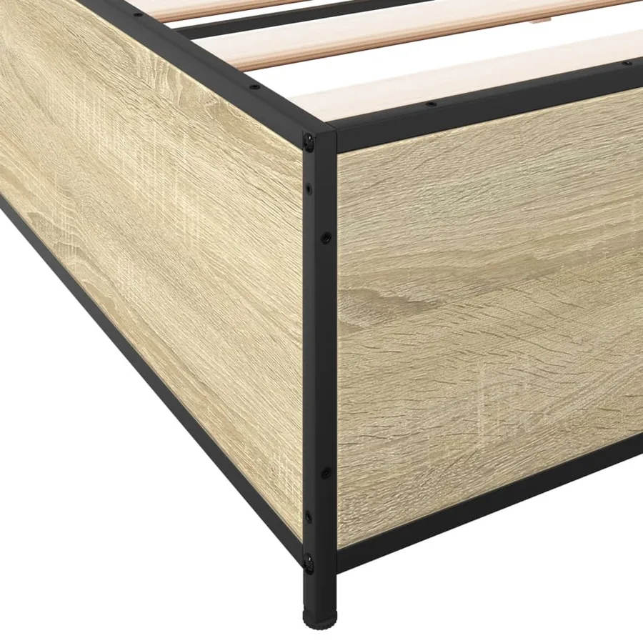 Cadre de lit sans matelas chêne sonoma 180x200 cm - 7