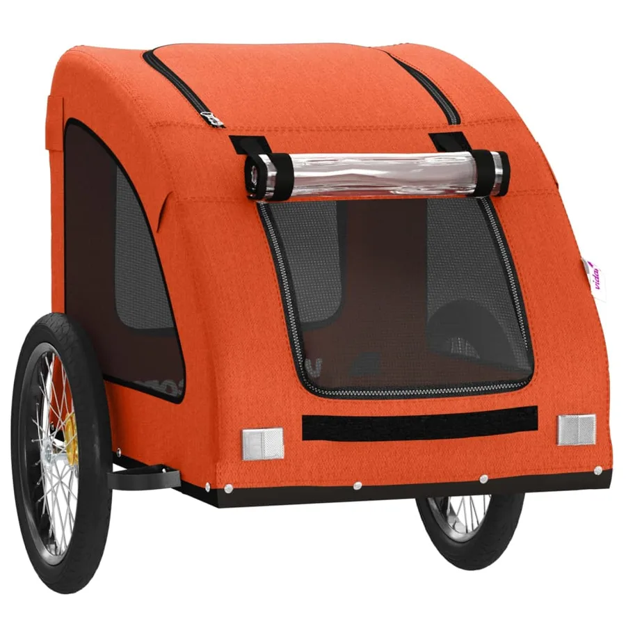 Remorque de vélo pour animaux de compagnie orange - 5