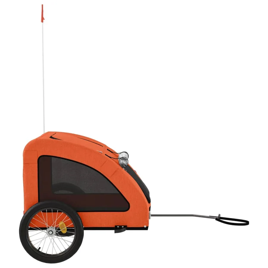 Remorque de vélo pour animaux de compagnie orange - 6