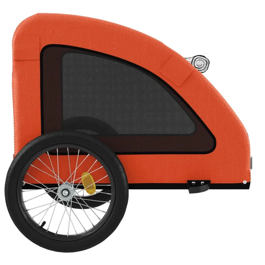 Remorque de vélo pour animaux de compagnie orange - 7