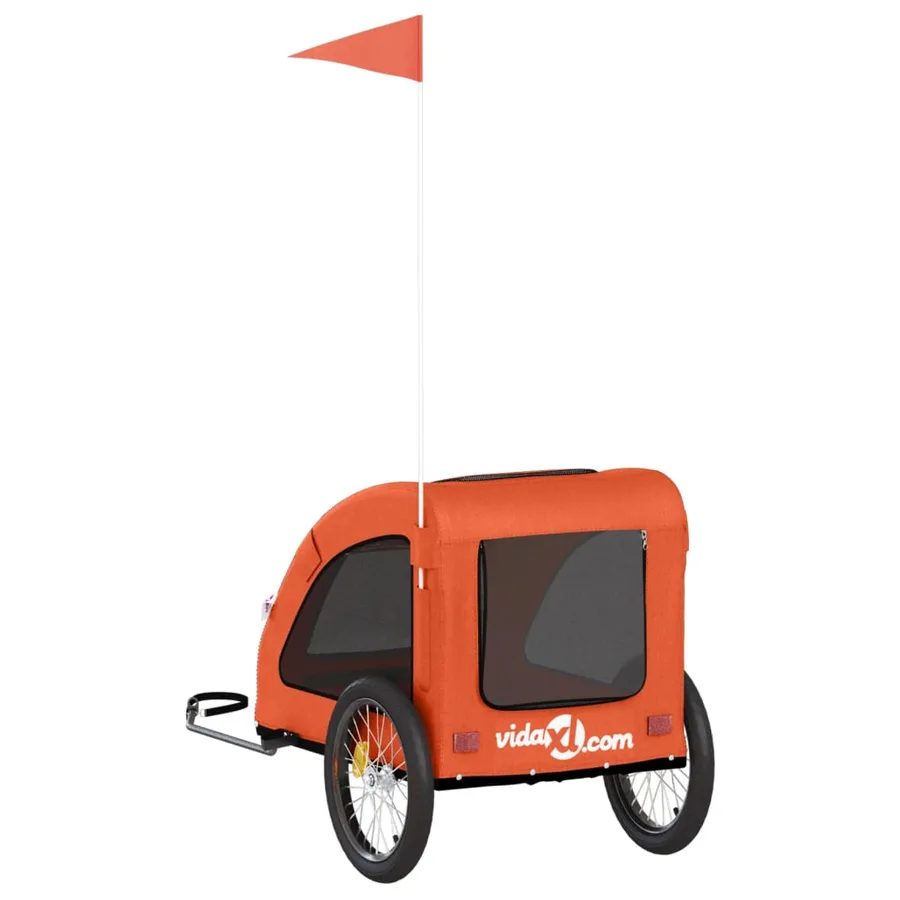 Remorque de vélo pour animaux de compagnie orange - 8