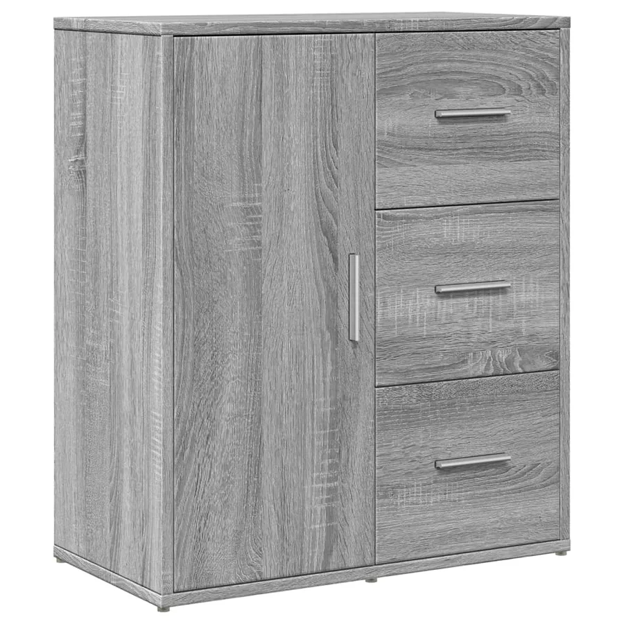 Buffet sonoma gris 60x31x70 cm bois d'ingénierie - 2