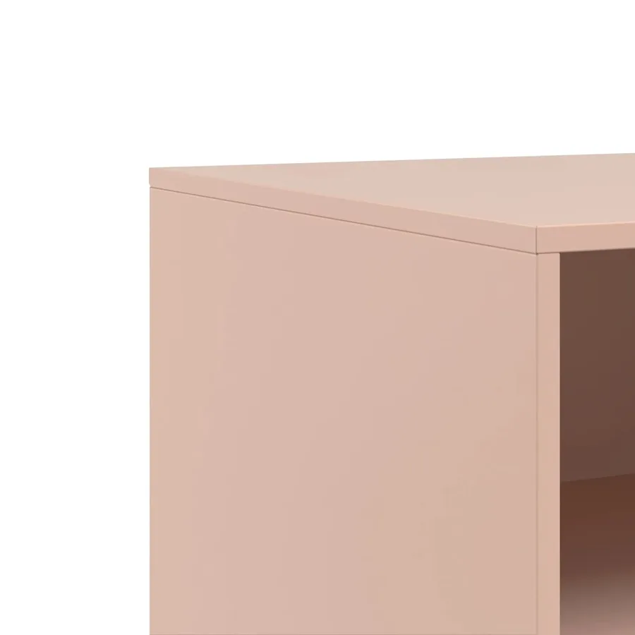 Meuble TV rose 67x39x44 cm acier - 10