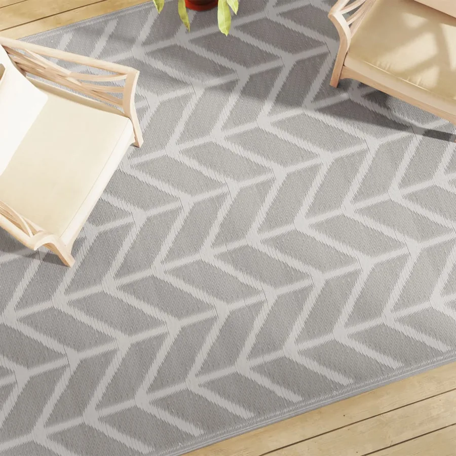 Tapis d'extérieur ARAKIL Gris 190x290 cm PP