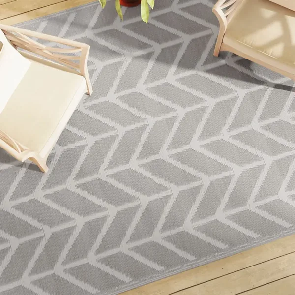 Tapis d'extérieur ARAKIL Gris 190x290 cm PP