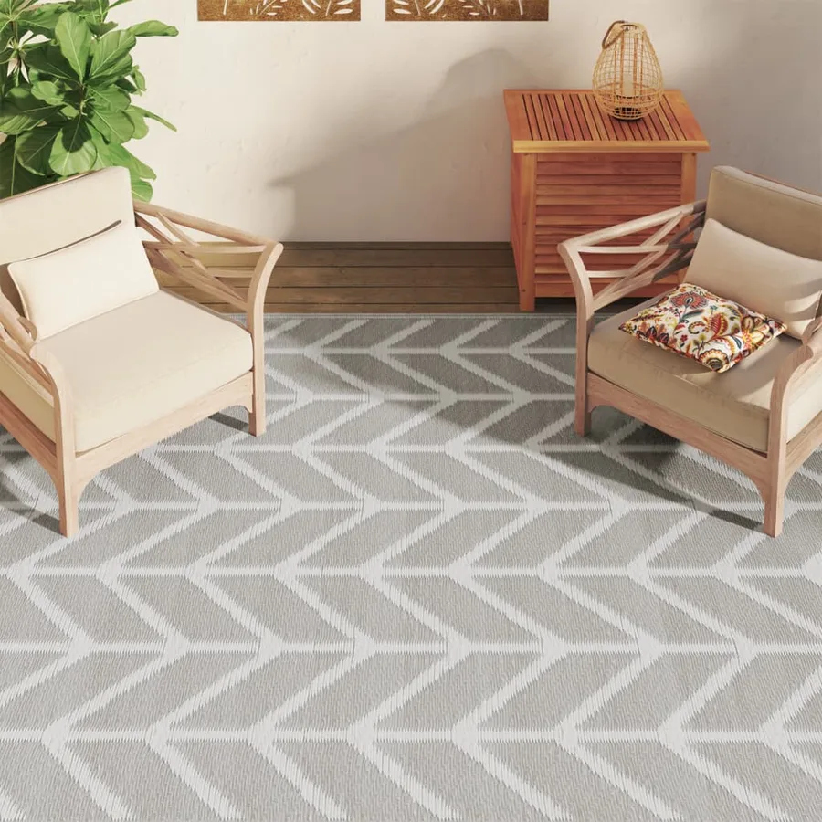 Tapis d'extérieur ARAKIL Gris 190x290 cm PP - 3