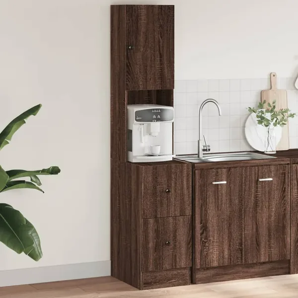 Armoire de cuisine chêne marron 35x50x180 cm bois d’ingénierie