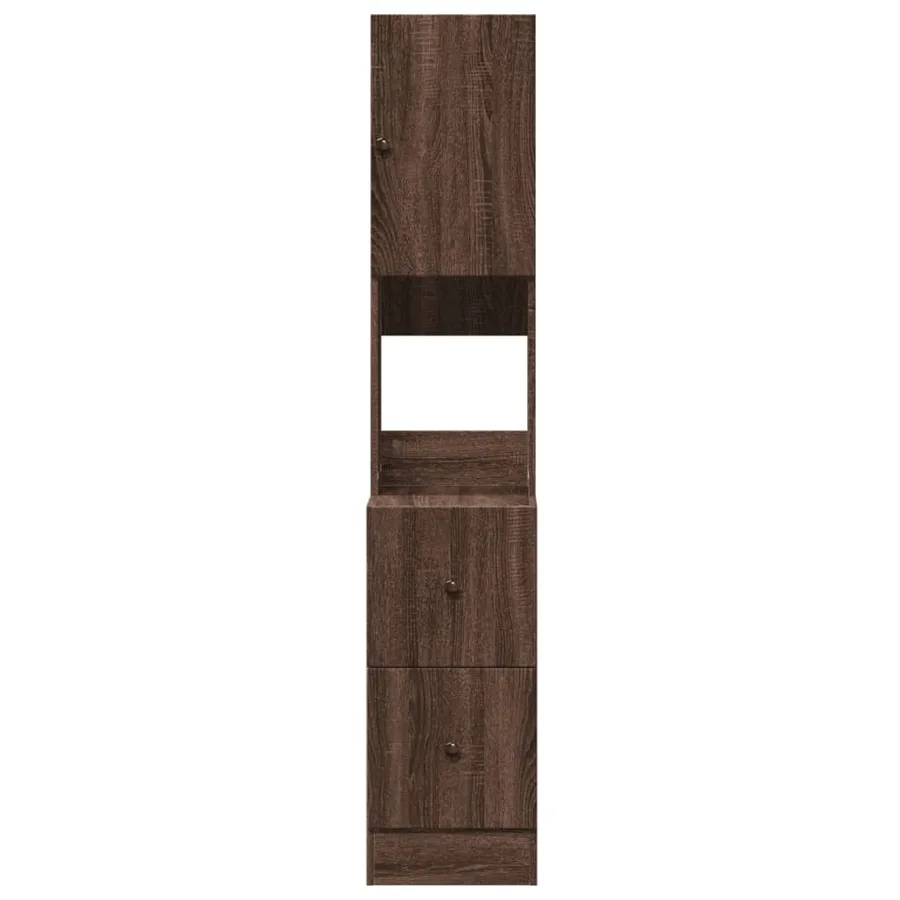 Armoire de cuisine chêne marron 35x50x180 cm bois d’ingénierie - 4