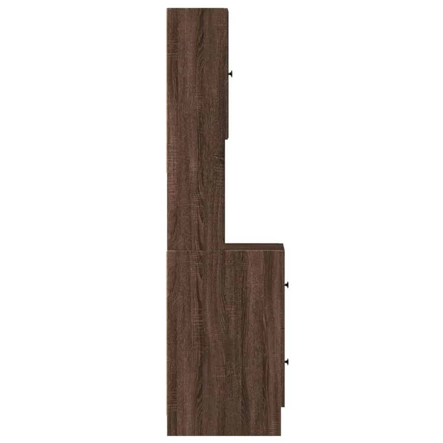 Armoire de cuisine chêne marron 35x50x180 cm bois d’ingénierie - 5