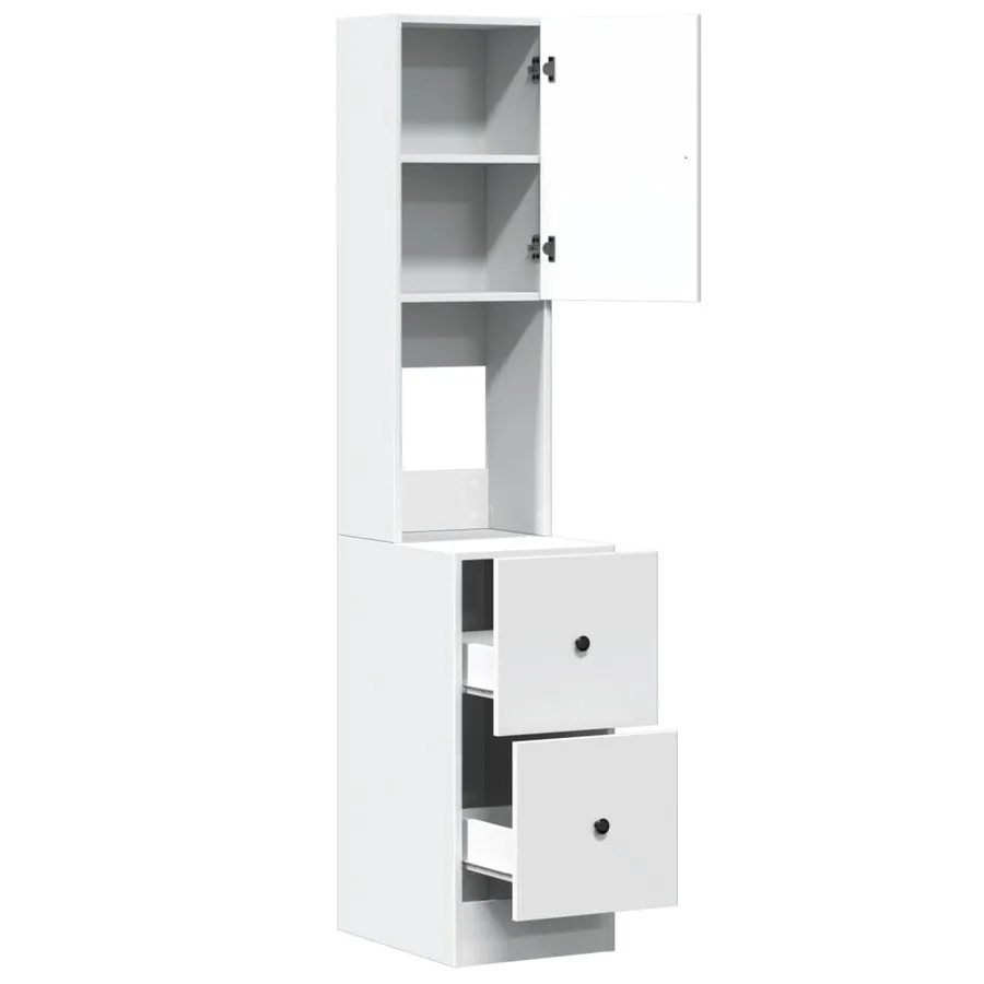 Armoire de cuisine blanc 35x50x180 cm bois d'ingénierie - 7