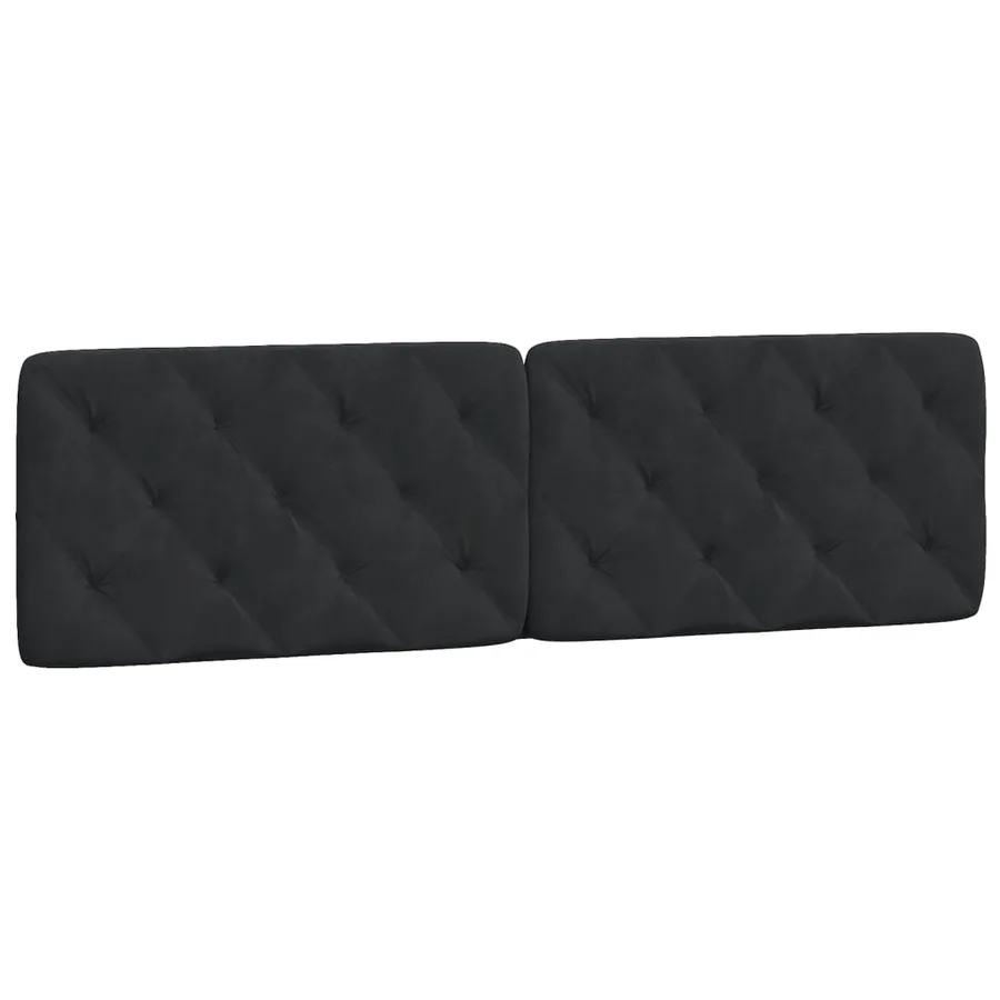 Lit avec matelas noir 180x200 cm velours - 5