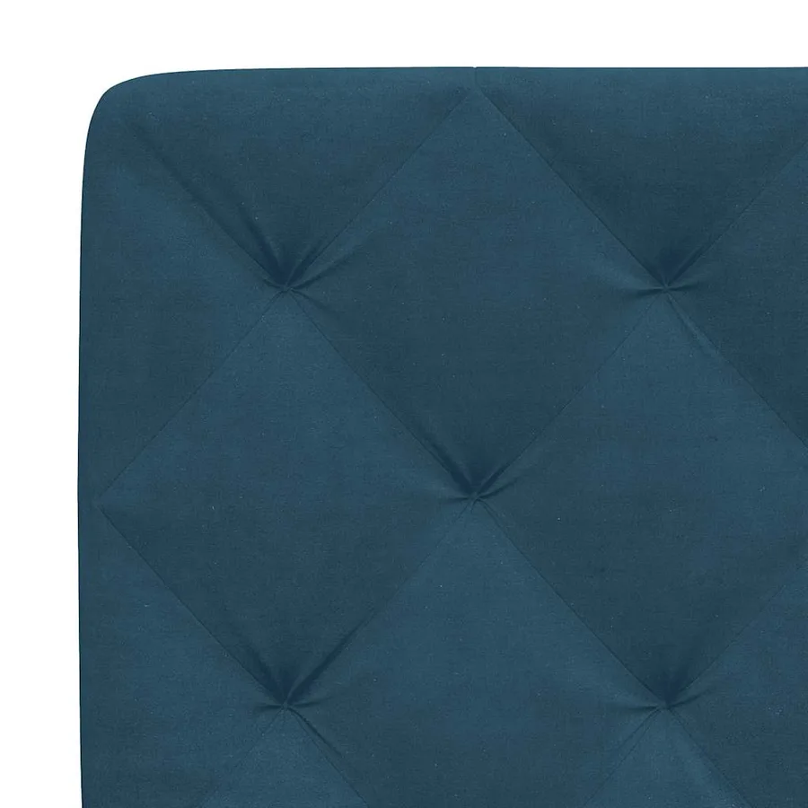 Lit avec matelas bleu 80x200 cm velours - 6