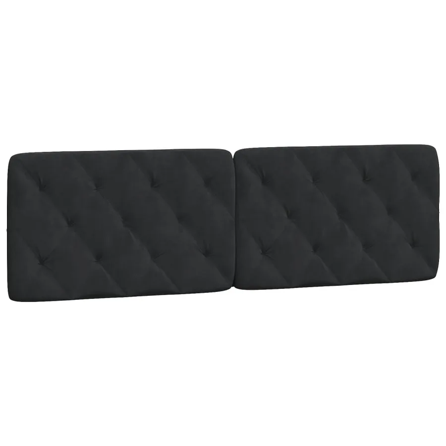 Lit avec matelas noir 160x200 cm velours - 5