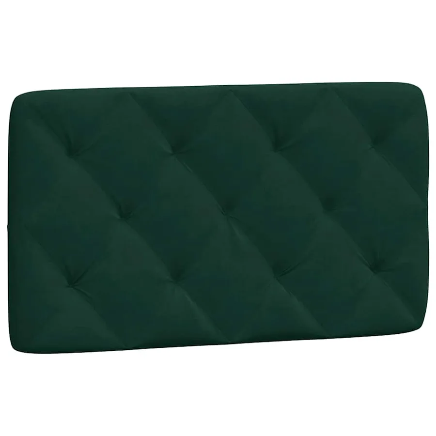 Coussin de tête de lit vert foncé 90 cm velours - 2