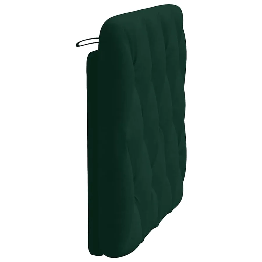 Coussin de tête de lit vert foncé 90 cm velours - 6