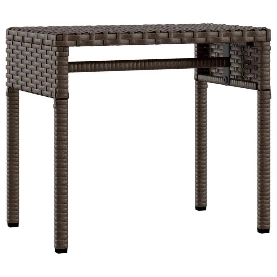 Chaise longue avec auvent et table gris résine tressée - 101