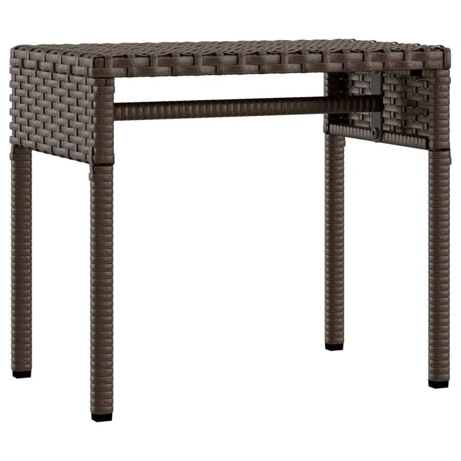 Chaise longue avec auvent et table gris résine tressée - 91
