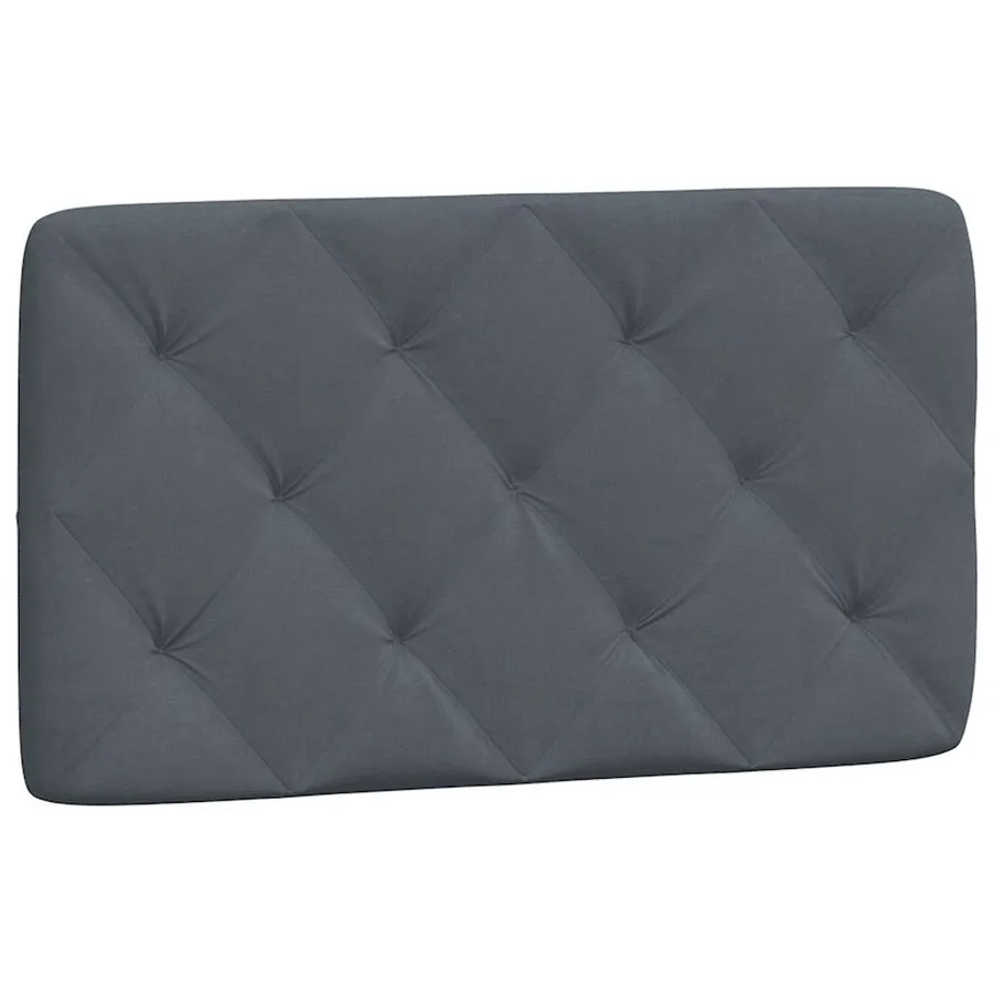 Cadre de lit sans matelas gris foncé 90x200 cm velours - 8