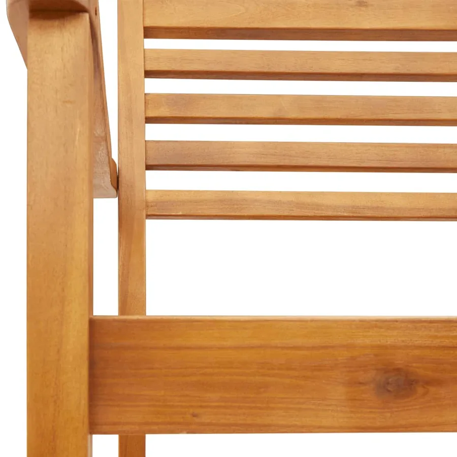 Chaises de jardin lot de 8 59x55x85 bois massif d'acacia - 9