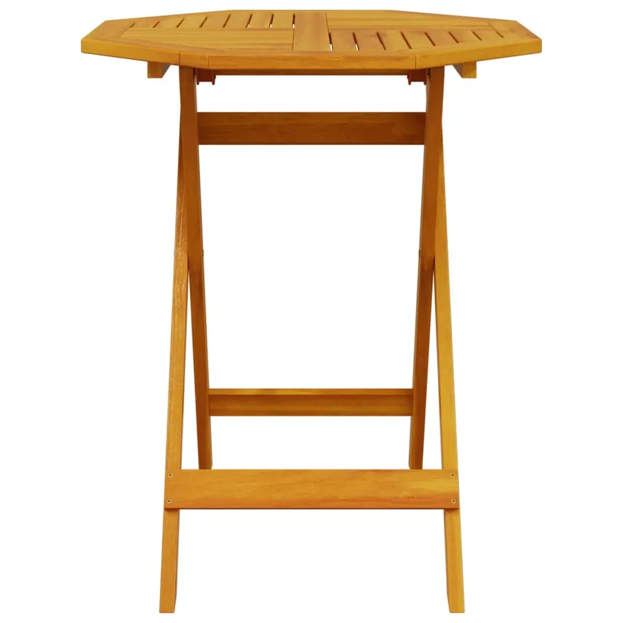 Ensemble de bistro pliable 3 pcs bois d'acacia solide - 4