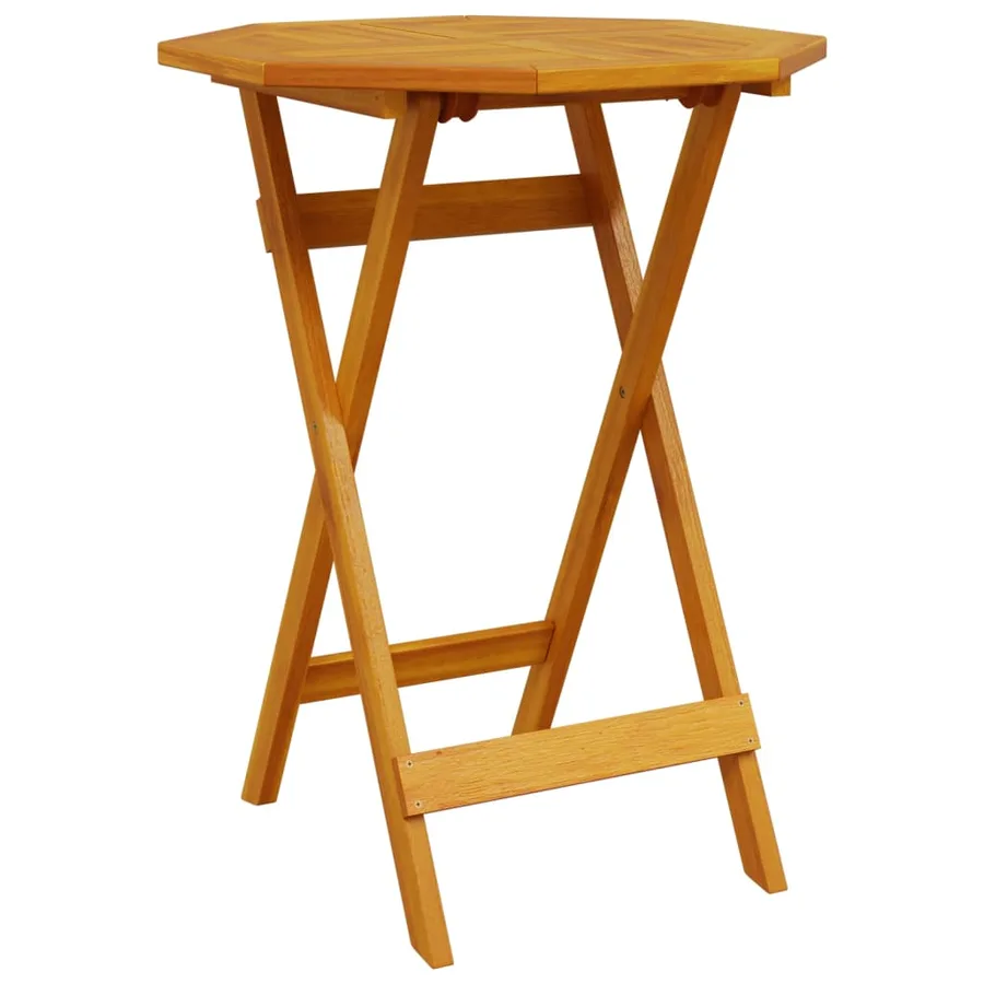Ensemble de bistro pliable 3 pcs bois d'acacia solide - 3