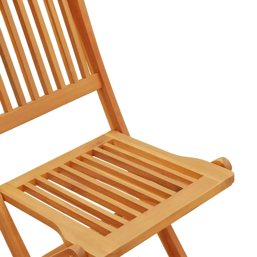 Ensemble de bistro pliable 3 pcs bois d'acacia solide - 8