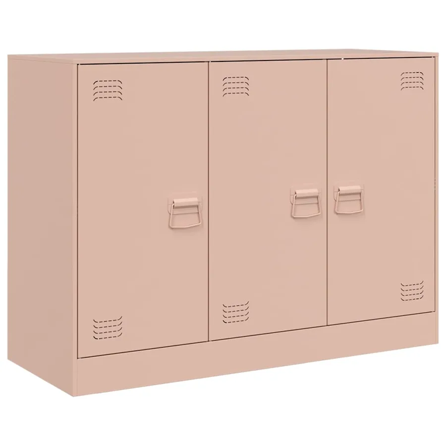 Buffet rose 99x39x73 cm acier - 2