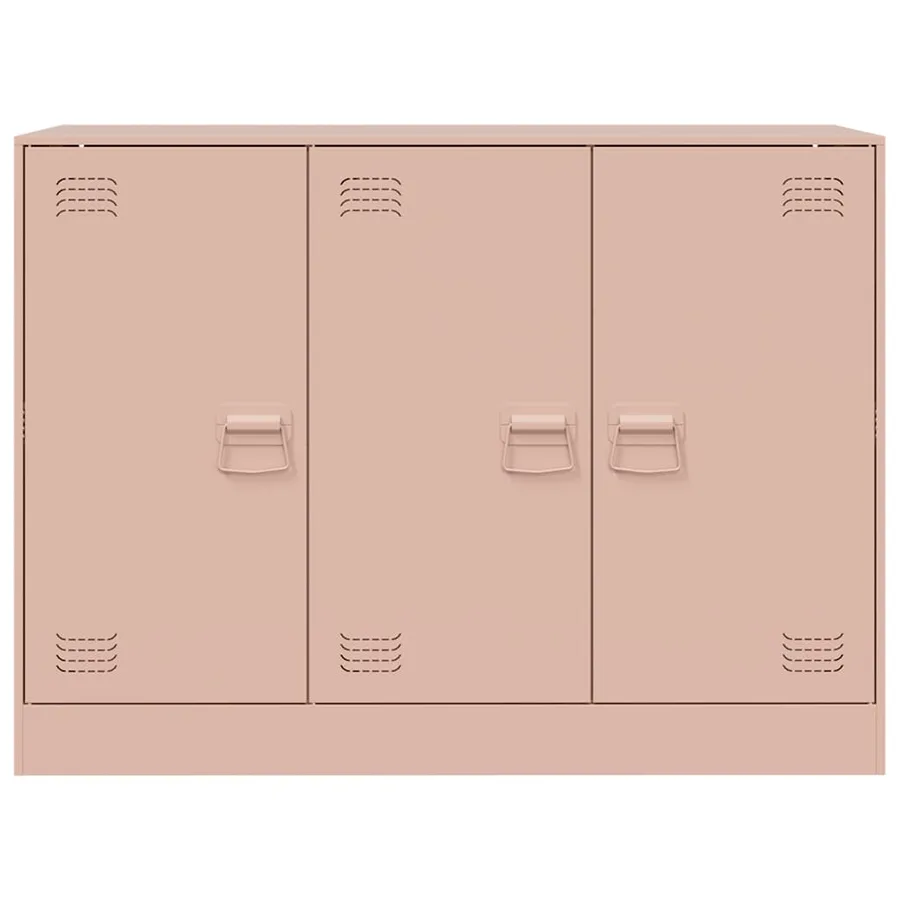 Buffet rose 99x39x73 cm acier - 6