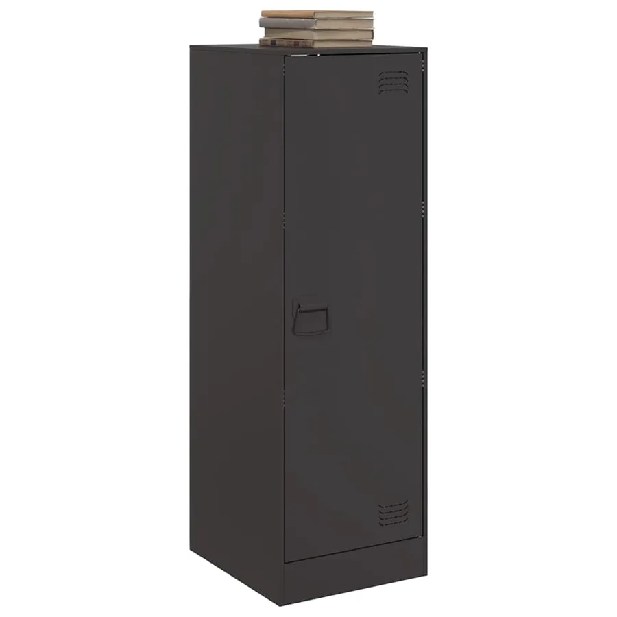 Buffet noir 34,5x39x107 cm acier - 4