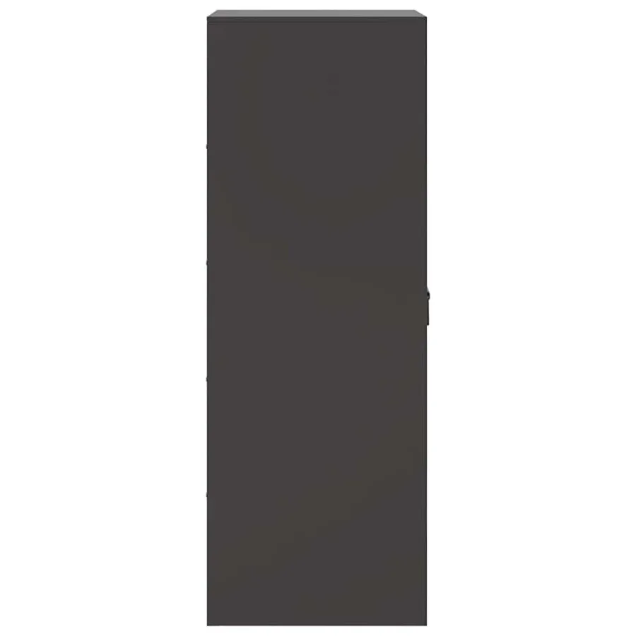 Buffet noir 34,5x39x107 cm acier - 8