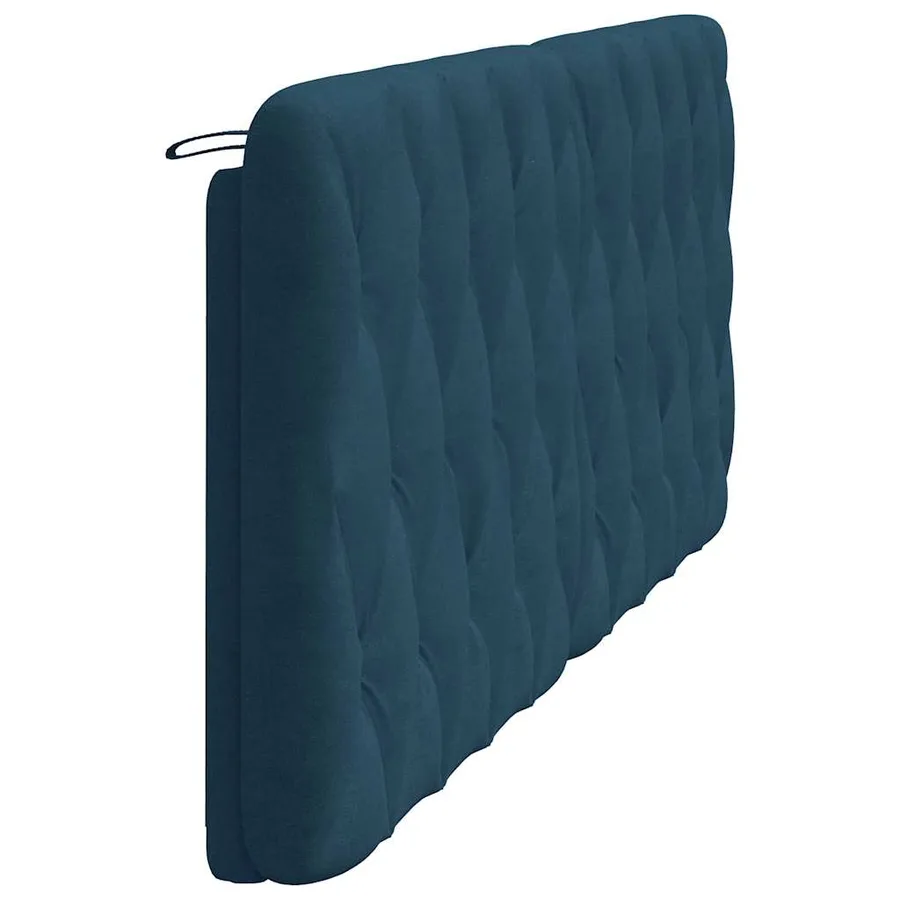 Coussin de tête de lit bleu 200 cm velours - 6