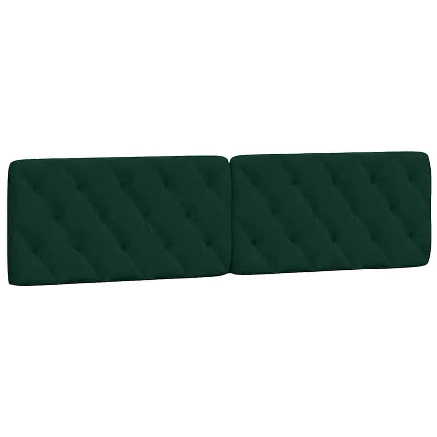 Lit avec matelas vert foncé 200x200 cm velours - 5