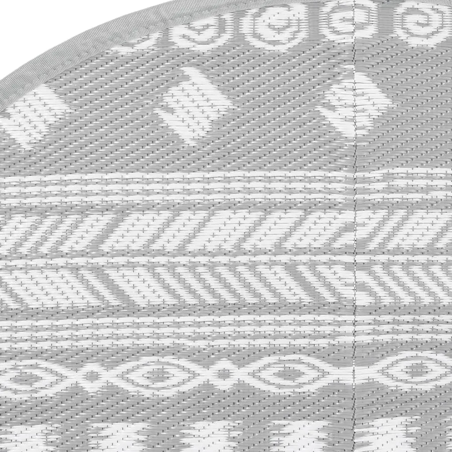 Tapis d'extérieur ARAKIL gris Ø160 cm PP - 4