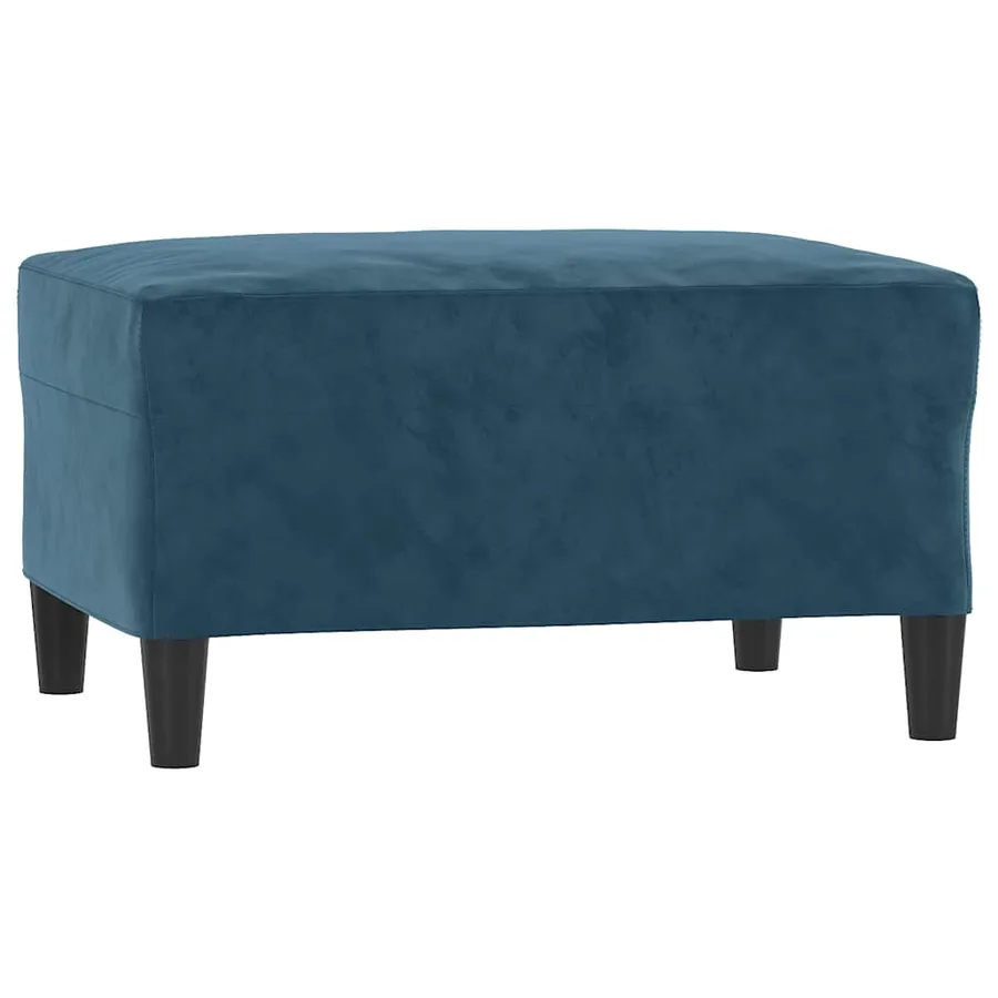Ensemble de canapés 3 pcs avec coussins Bleu Velours - 7