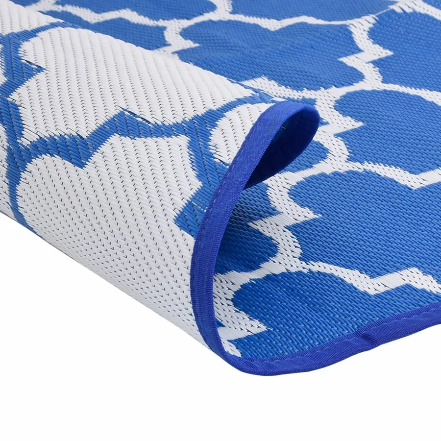 Tapis d'extérieur ARAKIL bleu Ø120 cm PP - 4