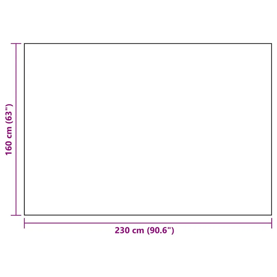 Tapis d'extérieur ARAKIL Blanc et noir 160x230 cm PP - 7