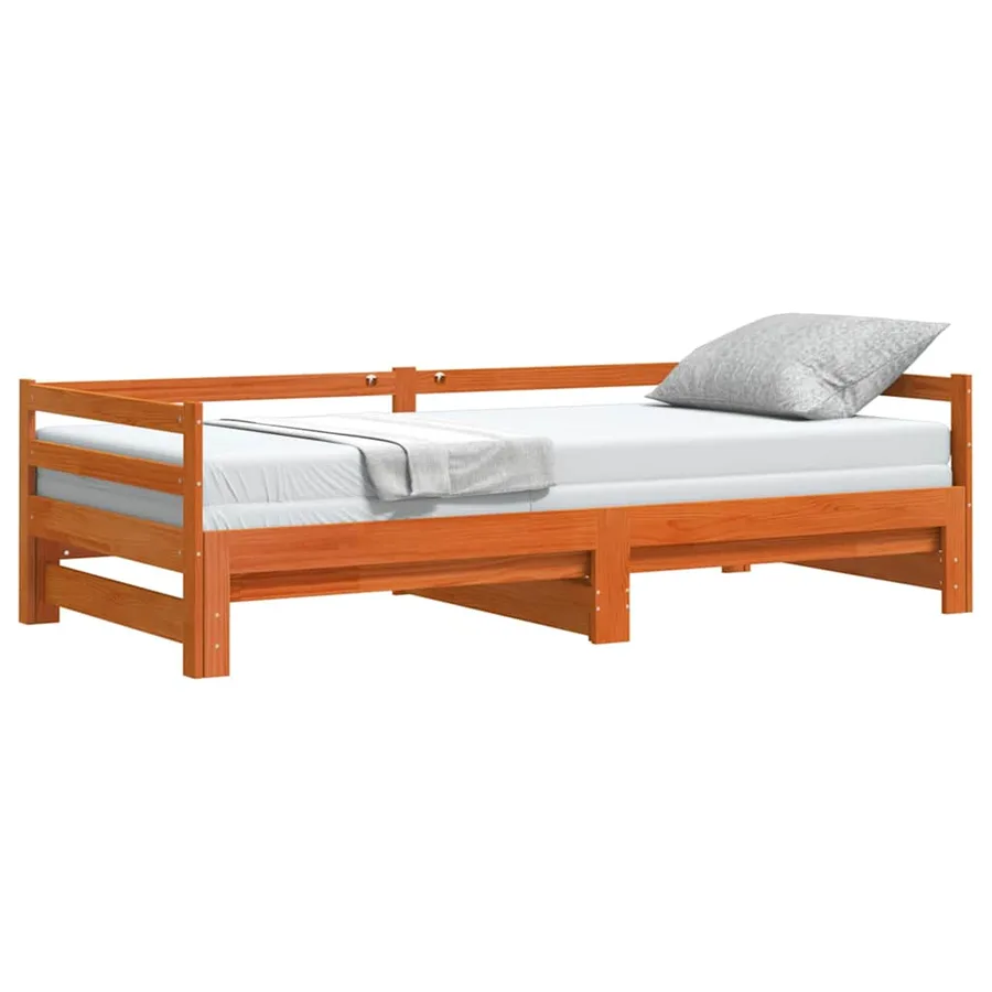 Lit de jour et lit gigogne sans matelas 80x200 cm bois massif - 4