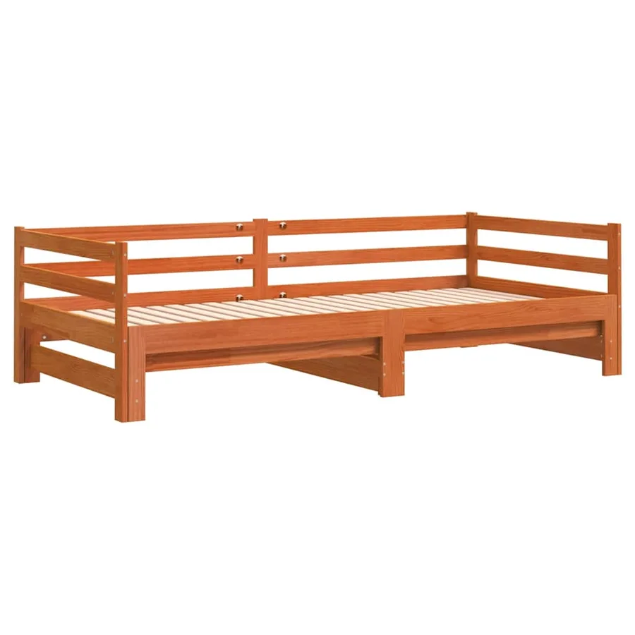 Lit de jour et lit gigogne sans matelas 80x200 cm bois massif - 6