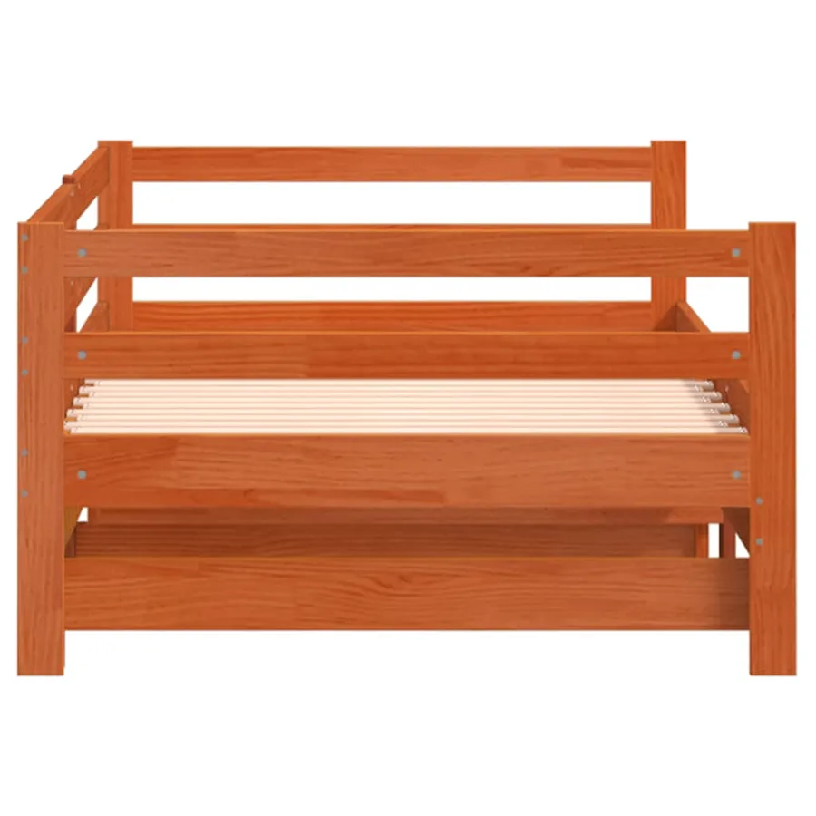 Lit de jour et lit gigogne sans matelas 80x200 cm bois massif - 8